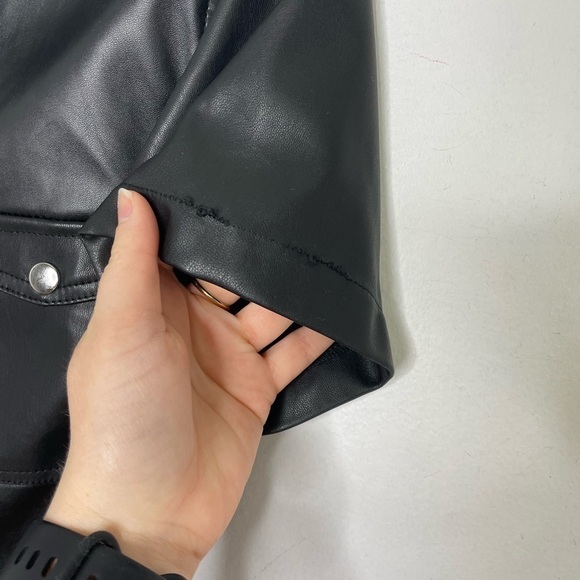 Love tree vegan leather snaps buttons dress - Picture 6 of 10